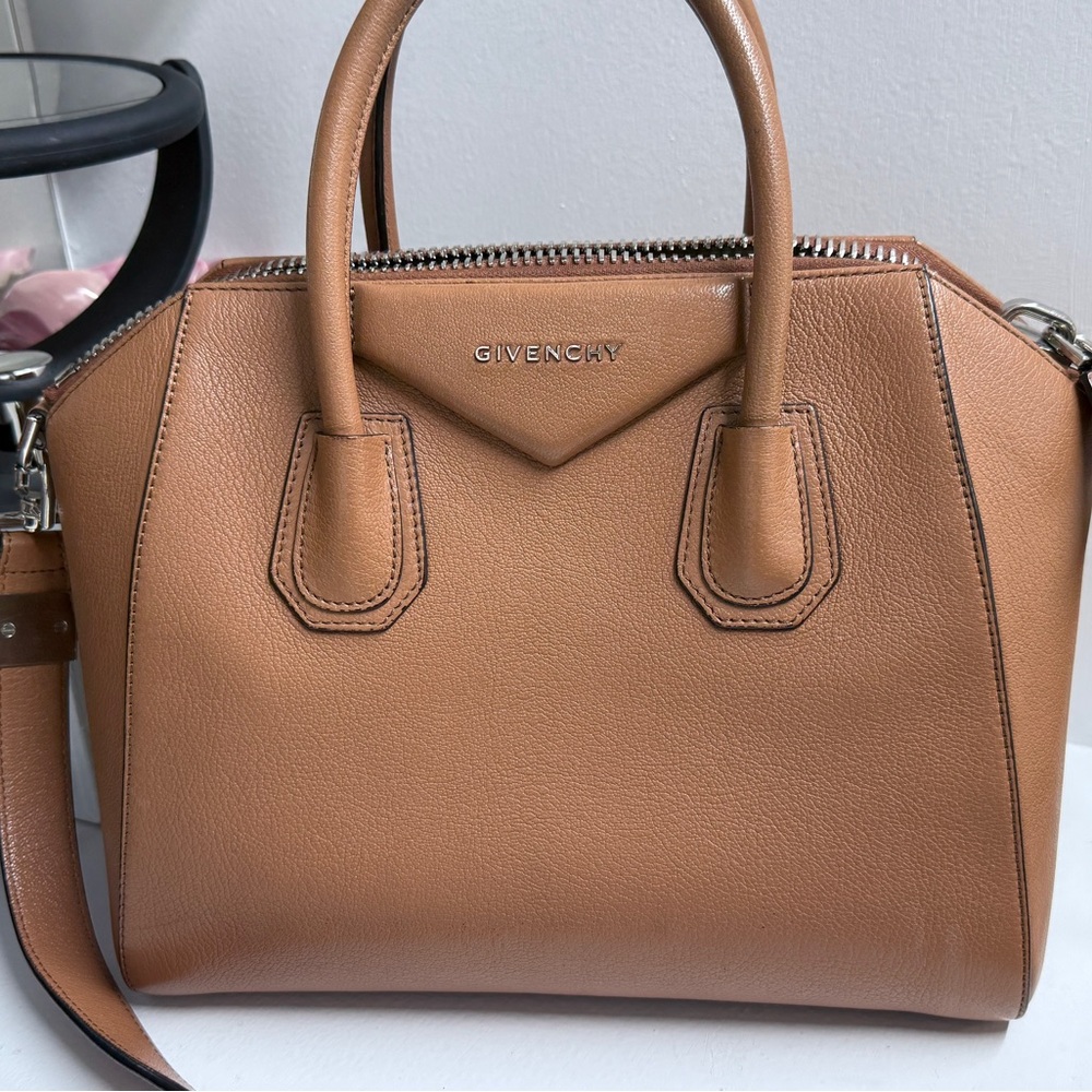 Givenchy Antigona Tan Leather Handbag